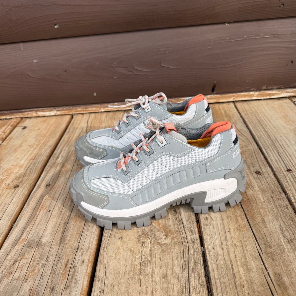 CAT Caterpillar P91360 Womens Invader Steel Toe Glacier Grey Work Shoes Size 7.5